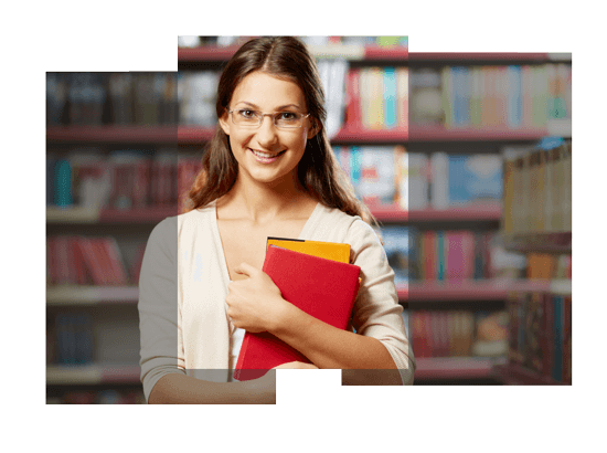 Female student smiling