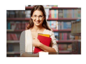 Estudiante mujer sonriendo